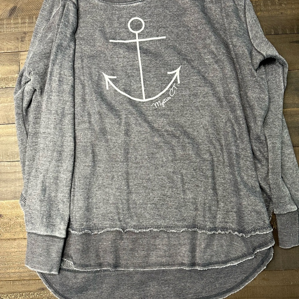 Ocean Drive Charcoal Sweatshirt - Mystic CT